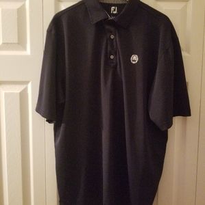 FootJoy Short Sleeve Polo Shirt Golf Navy Blue Size XL
